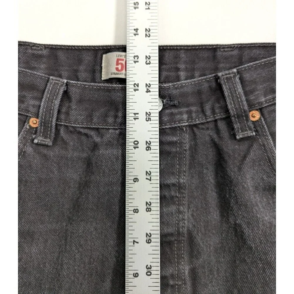 Levis 501 Original Fit Jeans Straight Leg Button Fly 100% Cotton Blue Black